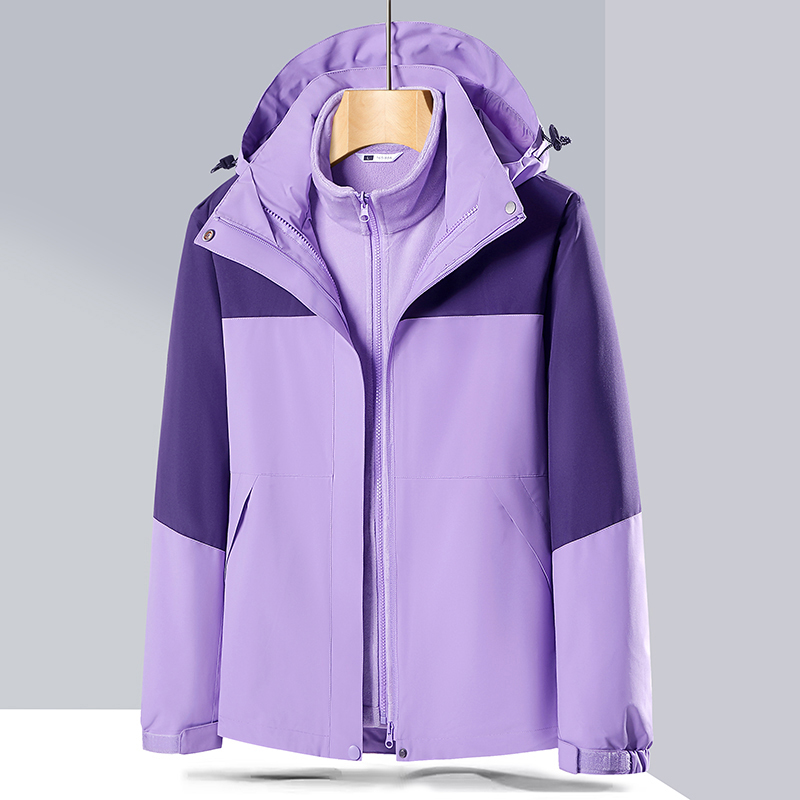 徽润和 冲锋衣 三合一可拆卸登山服外套 CY04/件高清大图