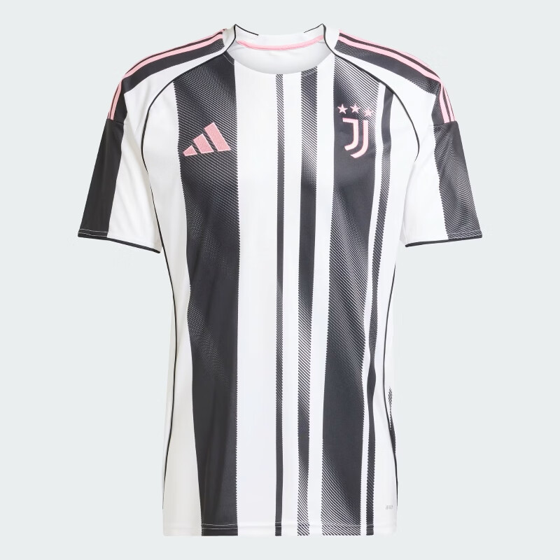 阿迪达斯(adidas) 男装 足球系列 JUVE H JSY 透气足球短袖 JJ4320 白/黑/粉色 M