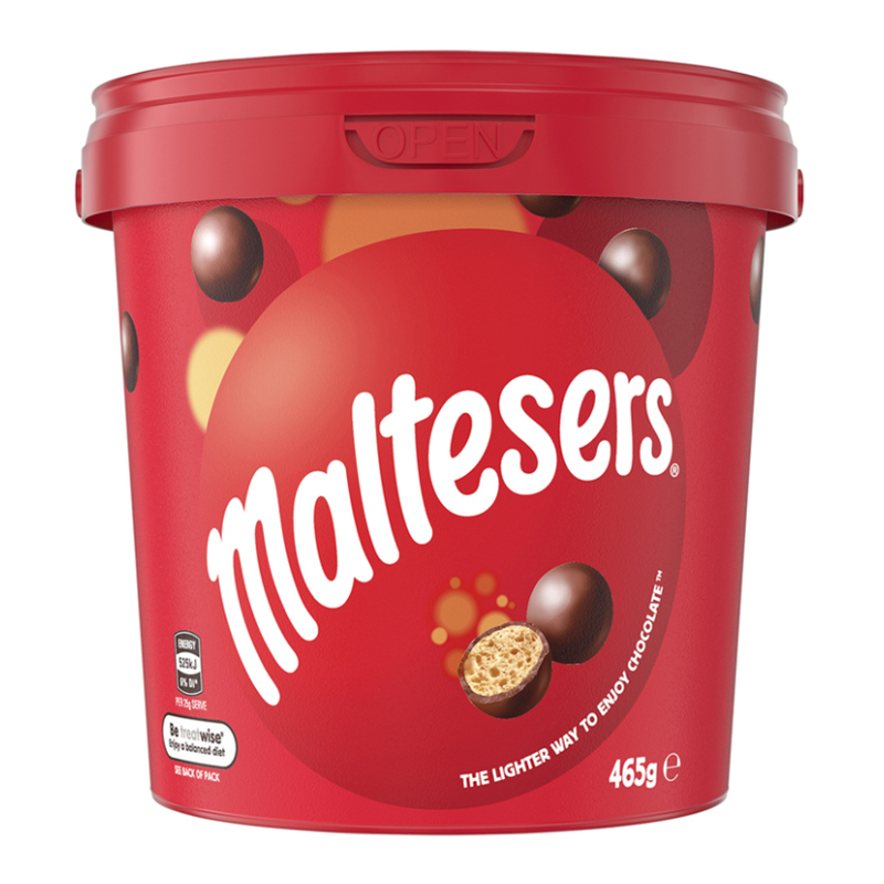 Maltesers麦丽素夹心巧克力球465g/罐装澳洲进口巧克力零食麦提沙脆心牛奶巧克力 效期到21年8月
