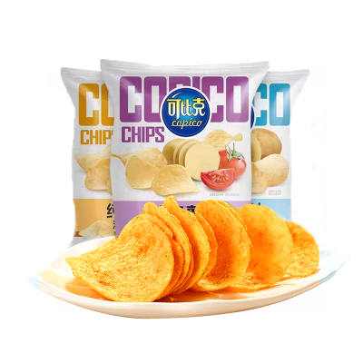 可比克纯切薯片30g*4