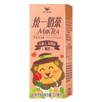 统一奶茶巧克力口味饮料250ml*24盒整箱 可爱星期版