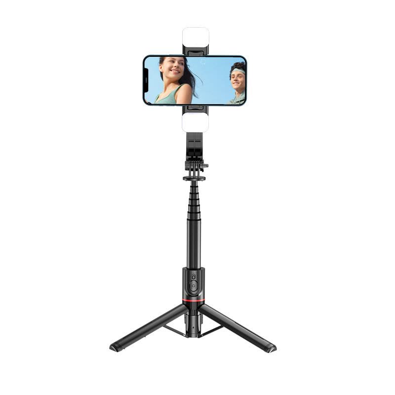 手机自拍杆防抖可伸缩拍照神器直播支架三脚架便携旅游云台图片