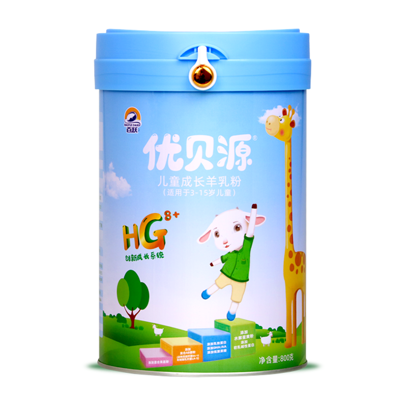 百跃优贝源儿童成长羊奶粉儿童成长羊奶粉800克 适用3 15岁儿童 1罐报价 参数 图片 视频 怎么样 问答 苏宁易购