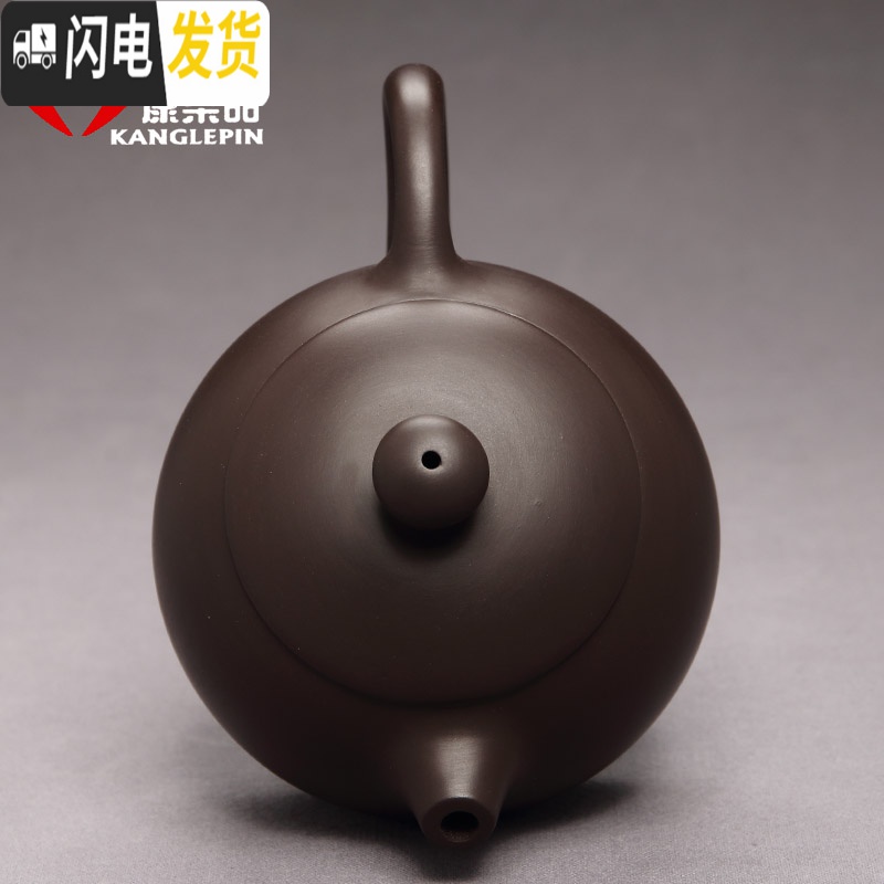三维工匠 倒把西施壶 工艺泡茶壶 紫泥家用紫砂壶紫砂球孔茶壶简约 02款紫砂红色石飘壶(大号)茶具高清大图