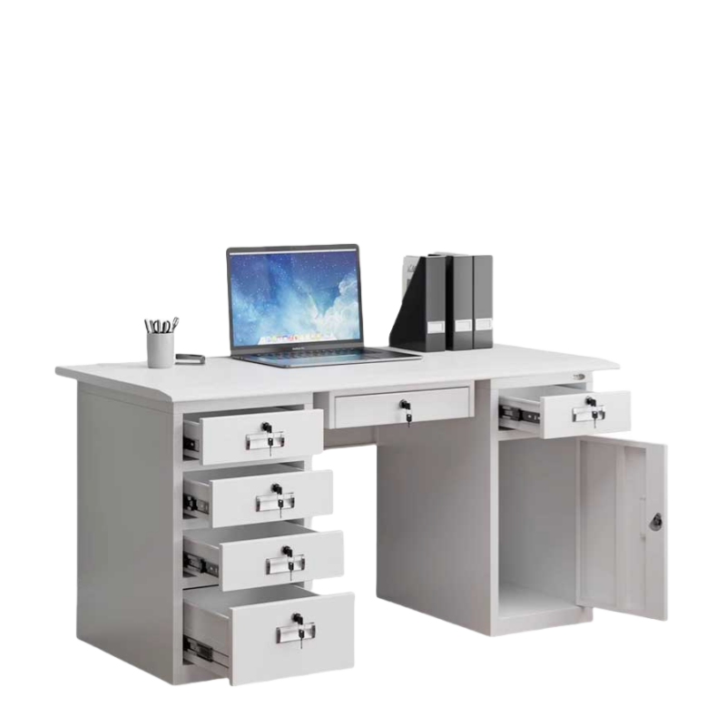 河洛伟业办公桌钢制台高清大图