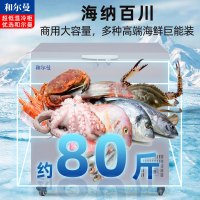 和尔曼 70升零下65度超低温水产冷柜 商用卧式冰柜 -65℃海鲜餐厅日料店金枪鱼商用水产保存箱DW-65W70B