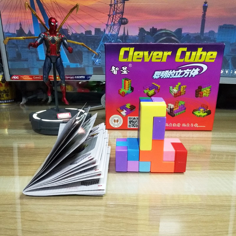 动手动脑 聪明的立方体伤脑筋12块开发智力小玩具培养孩子的耐心 聪明立方体