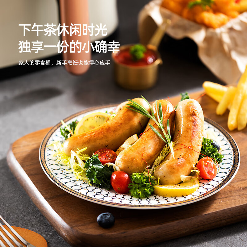 龙的(Longde)LD-KL5589空气炸锅 家用智能不沾易清洗 360度热风循环准确定时无油煎炸薯条机5L高清大图