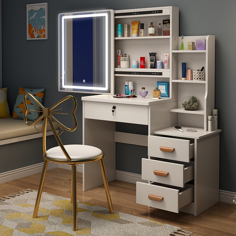 梳妆台闪电客卧室小户型化妆台现代简约化妆柜经济型简易化妆桌欧式