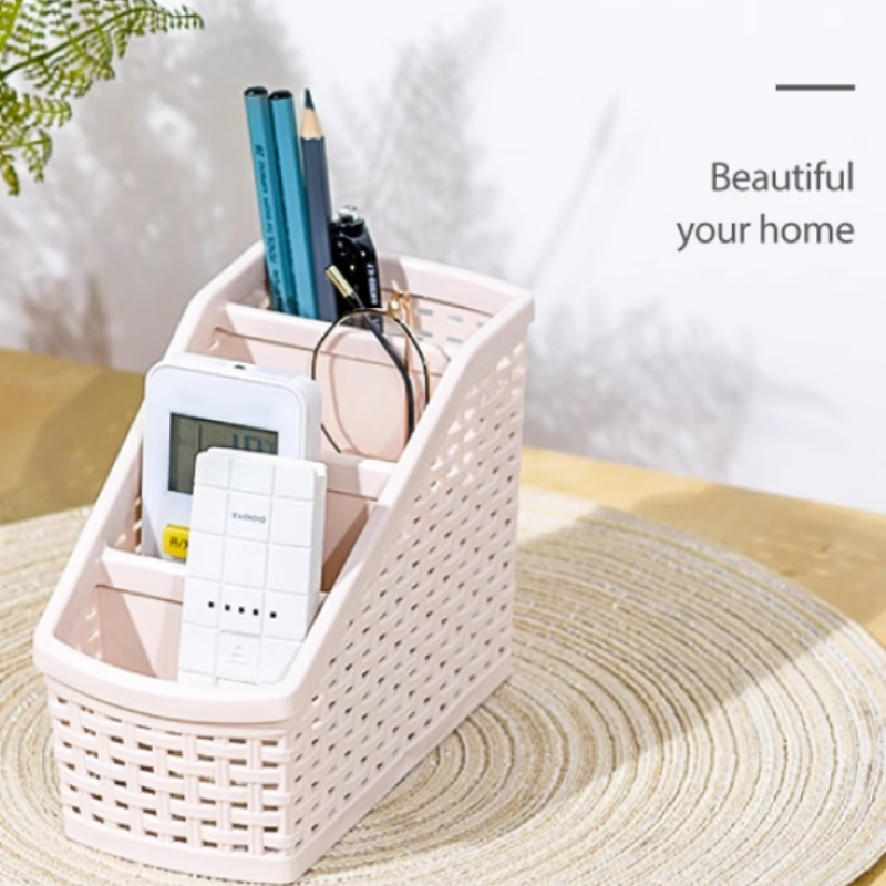 禧天龙(Citylong)L-7153收纳篮(米色) 桌面收纳筐杂物筐桌面办公套装收纳盒高清大图