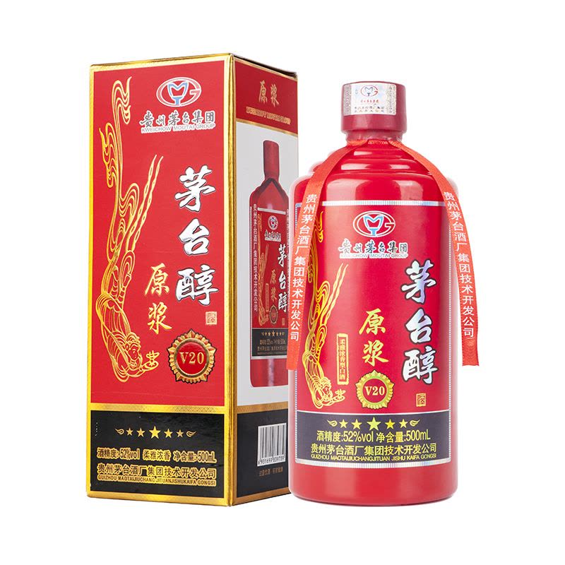 贵州茅台集团茅台醇v20原浆52度500ml*6瓶整箱浓香型白酒【价格图片品牌