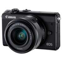 佳能(Canon) EOS M100黑(15-45mm+55-200mm+28mm)数码微单相机 变焦套装 约2420万