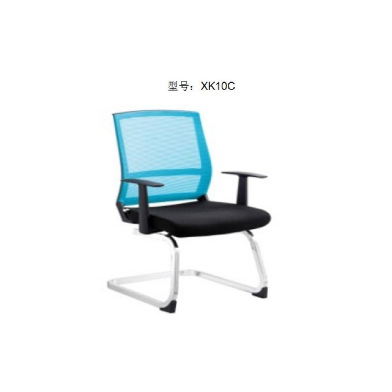 一利 办公椅 弓形椅 XK10C 椅面为黑色尼 龙网面,座面高密度海绵