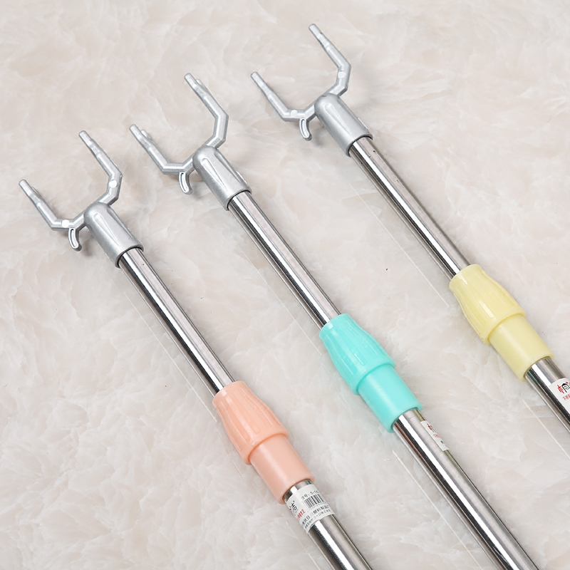 加长伸缩衣叉不锈钢管铝合金头晾衣叉挑衣杆晒衣撑衣架晾衣杆