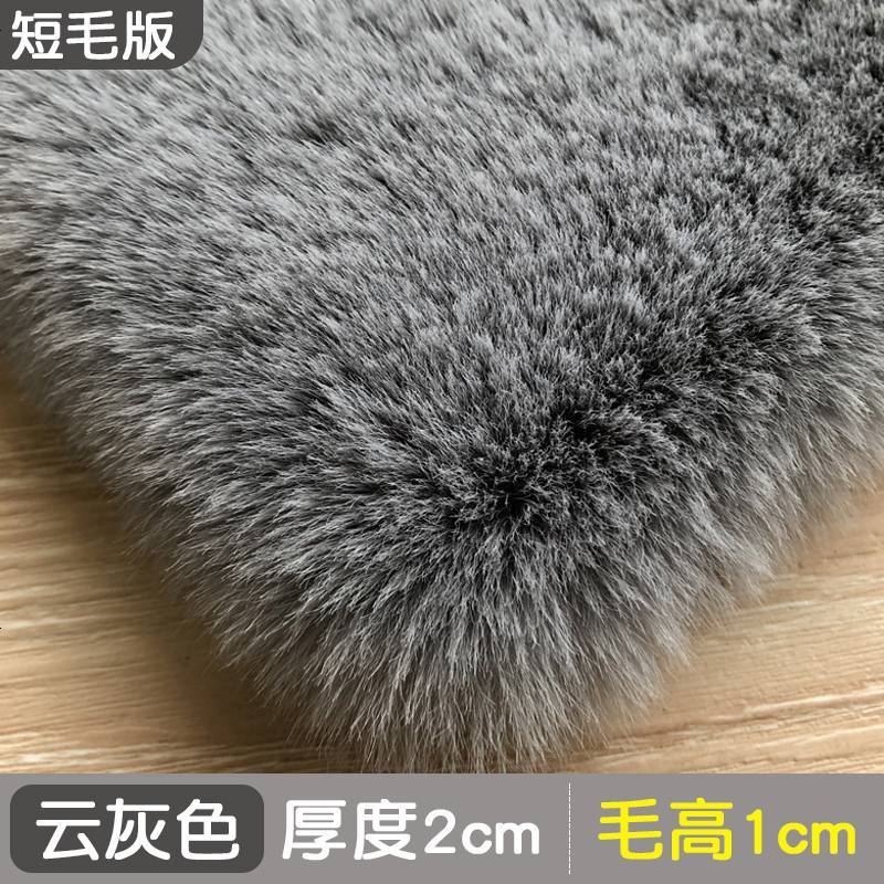 地毯客厅北欧满铺飘窗ins网红同款床边毯仿兔毛绒茶几垫地垫卧室