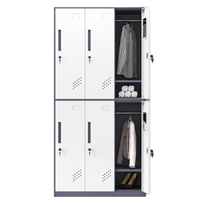 凌迪星灰色6门更衣柜900*500*1850mm台高清大图