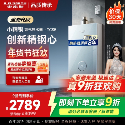 史密斯佳尼特燃气热水器JSQ31-TCS5