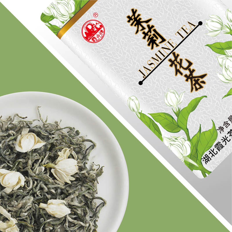 霞光牌 茉莉花茶200克罐装高清大图