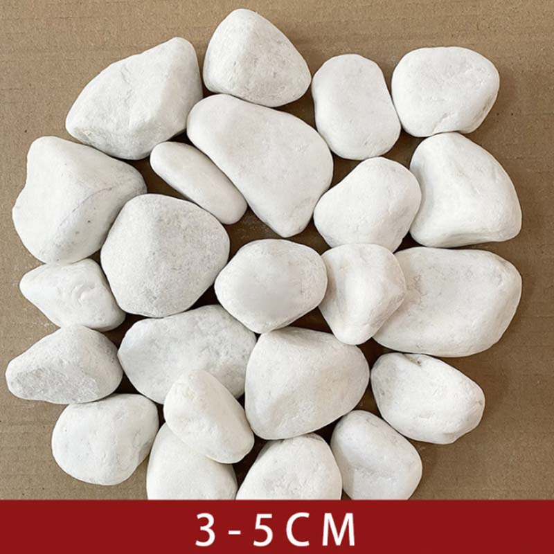 鹅卵石 “白石子3-5cm 50斤/袋”高清大图