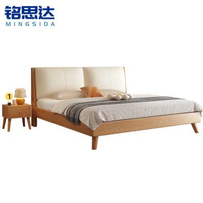 铭思达实木软包床
