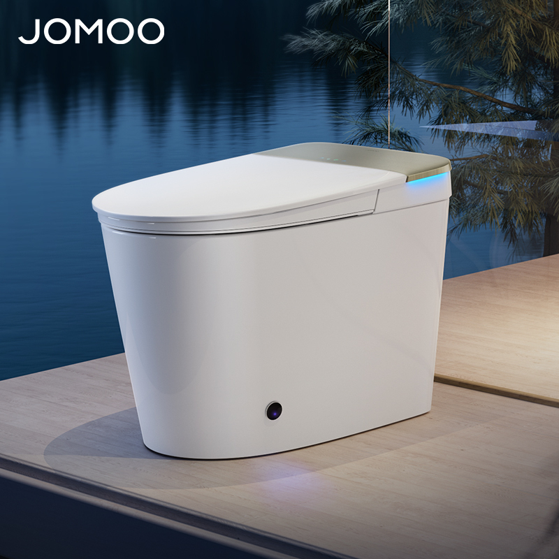 九牧(JOMOO)无水压限制智能马桶魔力泡低音冲自动翻盖坐便器ZS770P高清大图