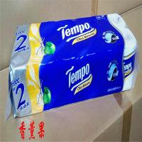 得宝tempo香港进口无香苹果木茉莉花香薰果12卷卷纸整箱现货