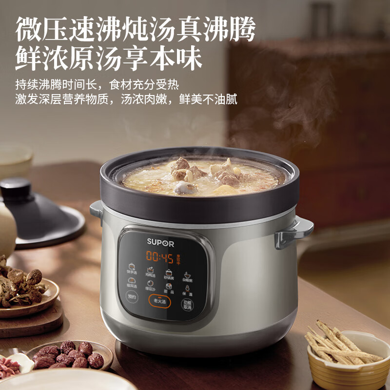 苏泊尔(SUPOR)家用锅煲粥隔水炖电炖锅 4.5L DG45YC87