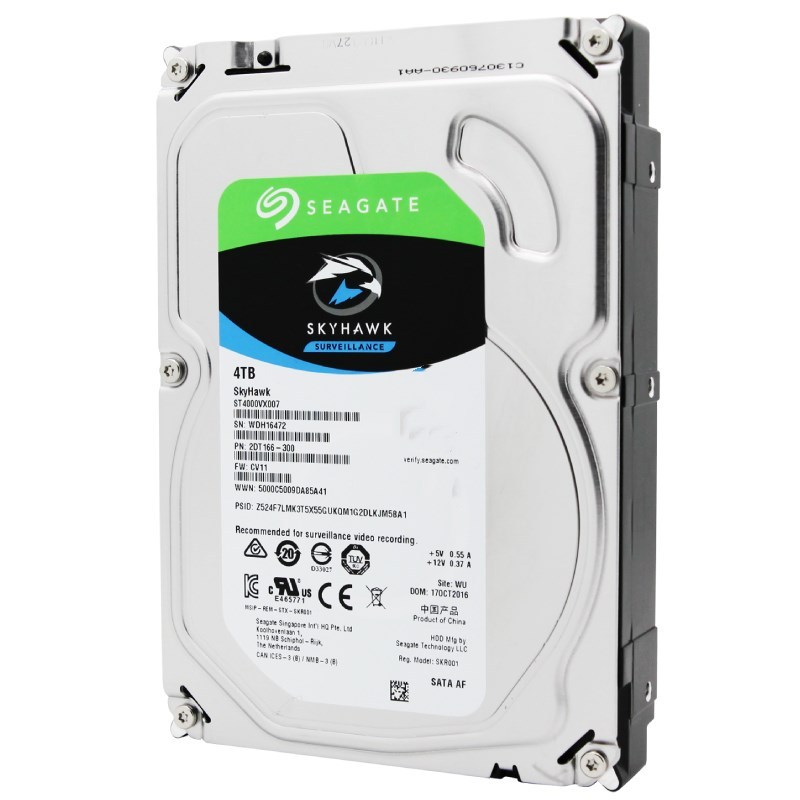 希捷(Seagate)4TB 5900RPM 酷鹰监控级硬盘 SATA接口