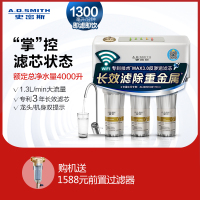 AO史密斯(A.O.Smith)厨下式家用直饮净水器DR400-C12 APP掌控净水机 [苏宁智能]