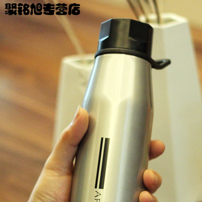 潮人运动保温杯男女大容量户外不锈钢水壶便携车载随手茶杯子喝水杯家用水杯大容量水杯喝水学生水杯