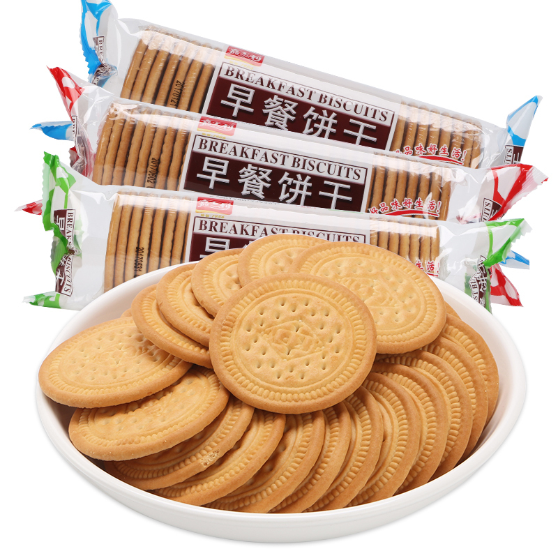 嘉士利饼干 嘉士利早餐饼干牛奶6袋酥性饼干小包装零食【价格 图片