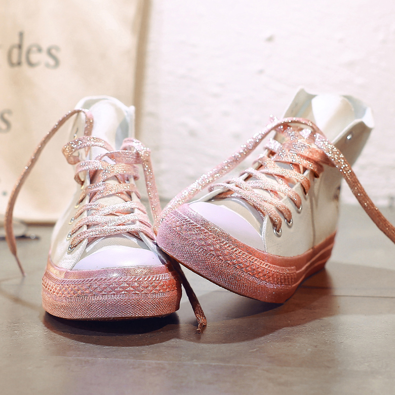 帆布鞋女2020春季新款韩版女生高帮鞋子ulzzang百搭潮学生休闲鞋参数