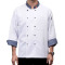 炯毅 厨师服工作服夏季薄款餐饮饭店酒店后厨上衣 厨师服 长袖 件