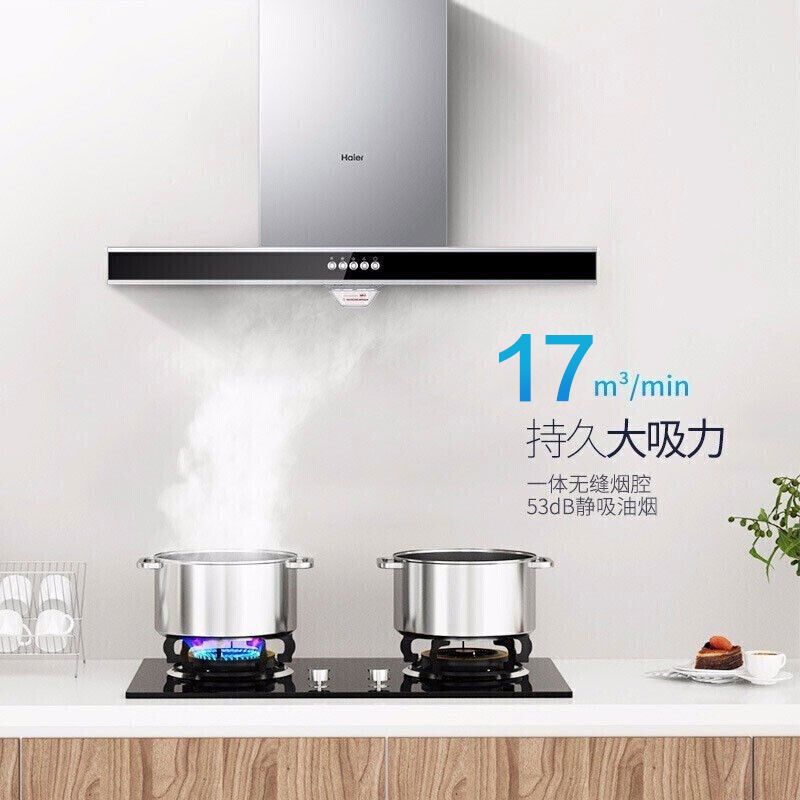 海尔(Haier)油烟机欧式大吸力抽烟机灶具套装天燃气灶热水器厨房烟灶热 E900T6V+Q235(12T)+13ZDS