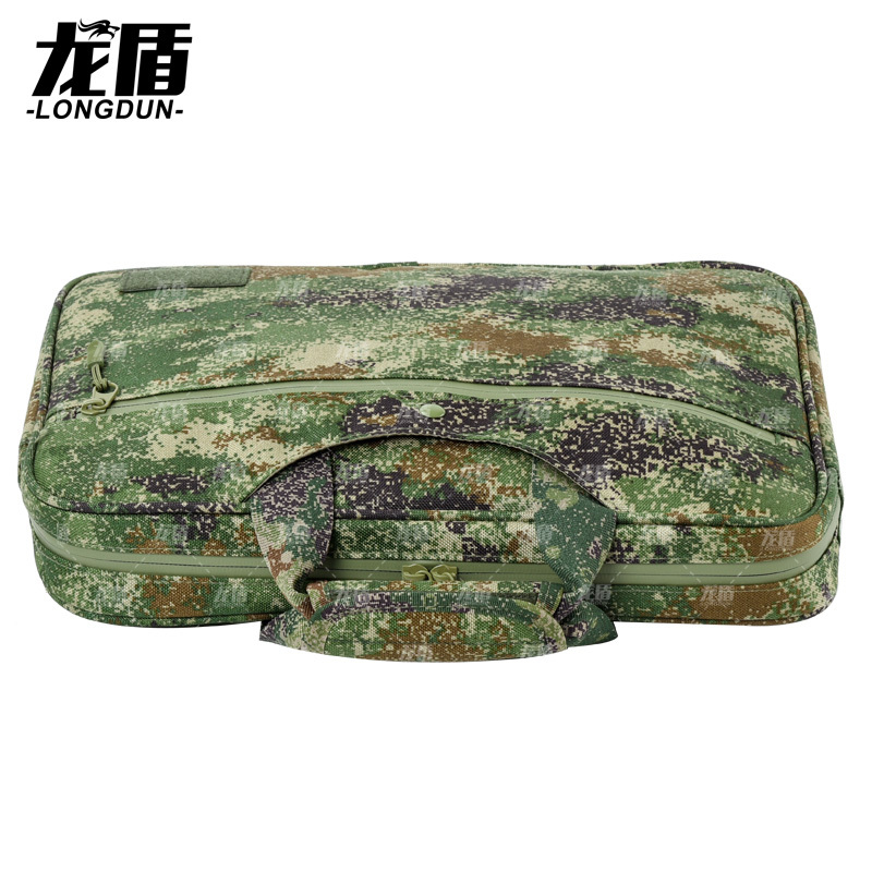 龙盾作业包手提公文包 电脑包文件包 丛林荒漠水墨纹