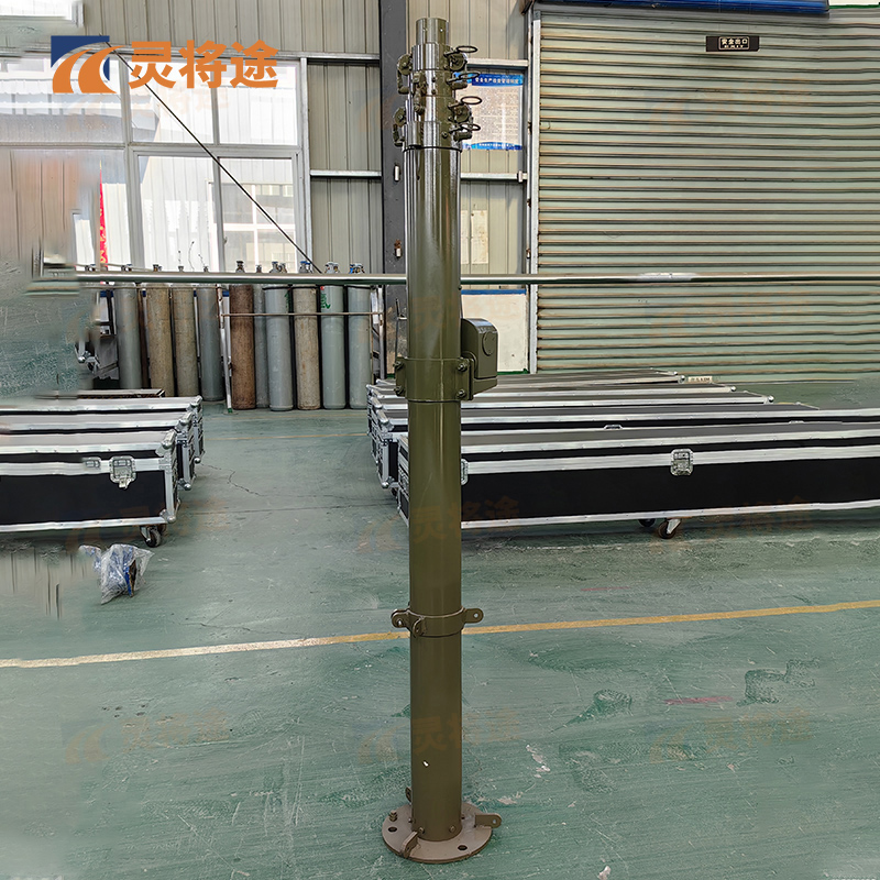 灵将途 可车载移动快装式 18米手动升降杆避雷针 LJT-A356-SD18高清大图