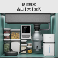 九牧旗舰店卫浴官方水槽厨房手工大单槽304不锈钢洗菜盆水池水盆洗碗盆枪灰色抗刮洗碗槽抽拉水龙头水槽套餐