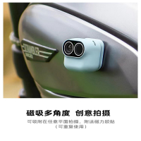 小默魔法相机一机两用家用监控器360度高清手机远程监控摄像头强力磁贴摄影机vlog拍摄亲子时光运动户外 星湖绿