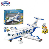 星堡XB16001-16006新款太空航天飞机小颗粒积木兼容乐高 XB-16003大型客机(631pcs)