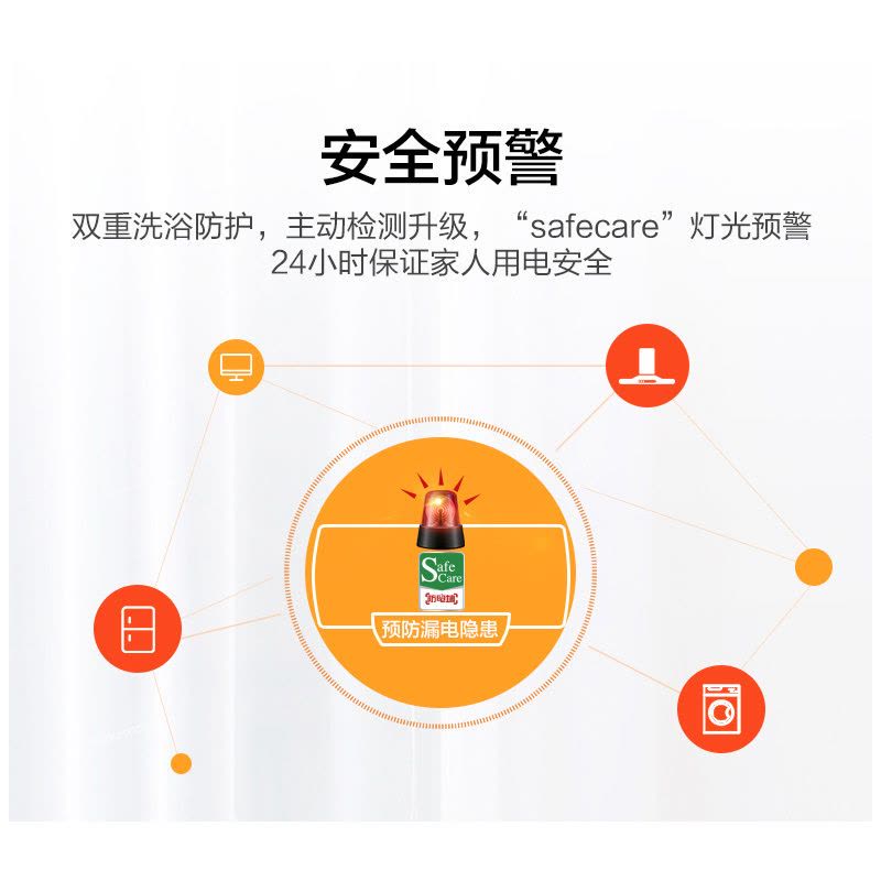 Leader 海尔智家 家用电热水器LEC5001-20X1 50升 2200W速热 M式新鲜注水 安全防电墙 租房图片
