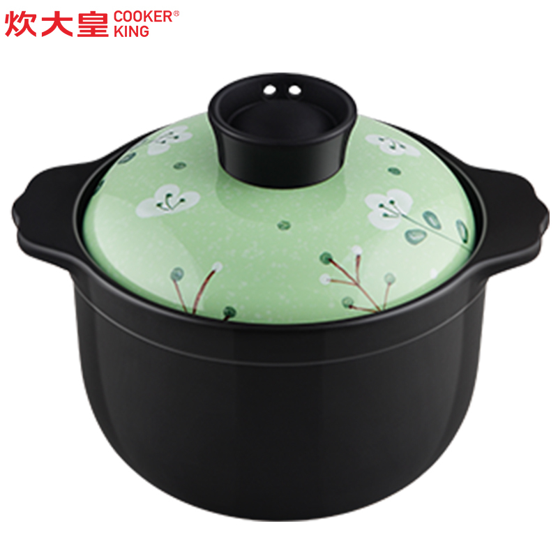 炊大皇（COOKER KING）煲类 TC25LA 日式砂锅煲2.5L 煲汤养生煲陶瓷煲沙锅石锅 明火燃气灶专用