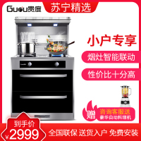 贵度(GUIDU)JJZT-G75A1集成灶集成一体灶 侧吸下排式集成烟灶消毒柜套装 大吸力抽油烟机大火力燃气灶具一体灶