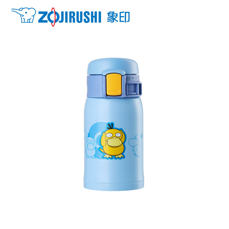 象印(ZOJIRUSHI)保温杯宝可梦官方授权SP24EPK真空304不锈钢水杯少女便携儿童迷你进口保温保冷杯 可达鸭