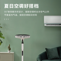 美的(Midea)家用风扇美的SDD35PE落地扇风随温变九叶大风量电风扇直流变频智能遥控家用定时风扇