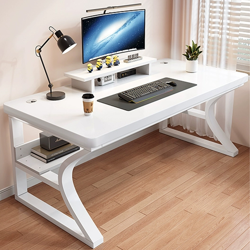 中豫鑫泽ZYXZ5040237 实木电脑桌台式书桌卧室家用办公桌 1.2米白色高清大图