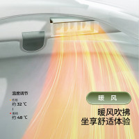 松下(Panasonic)智能马桶盖洁身器电子坐便盖即热DL-PT21CWS