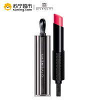 纪梵希(GIVENCHY)禁忌之吻漆光唇膏 3.3g 06#青春粉 “小羊皮”黑丝带口 滋润 保湿 显色