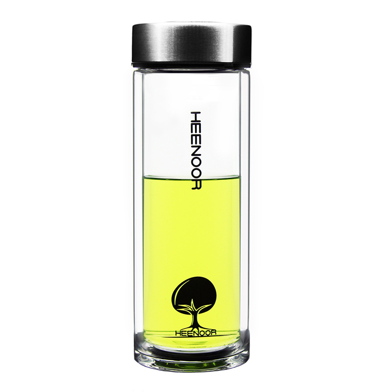 希诺XN-6600 玻璃杯双层便携水晶杯子 180ml 图色.