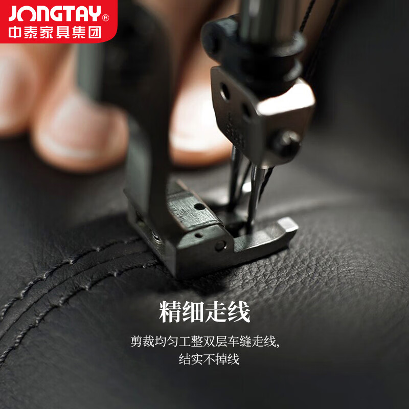 中泰(jongtay)办公室沙发头层牛皮办公沙发休闲接待会客厅创意约沙发简单1人位 J-SN7A-1高清大图