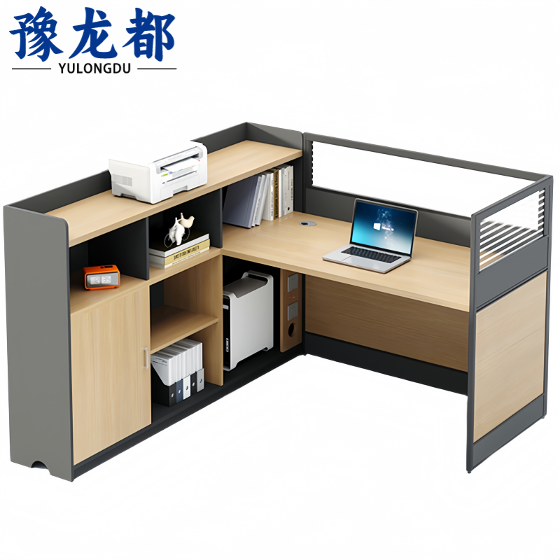 豫龙都 屏风办公桌 单人 张高清大图
